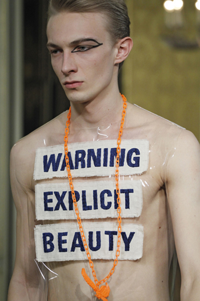 “Stop terrorising our world” Walter Van Beirendonck “Stop terrorising our world” Walter Van Beirendonck Vanity Teen 虚荣青年 Lifestyle & new faces magazine