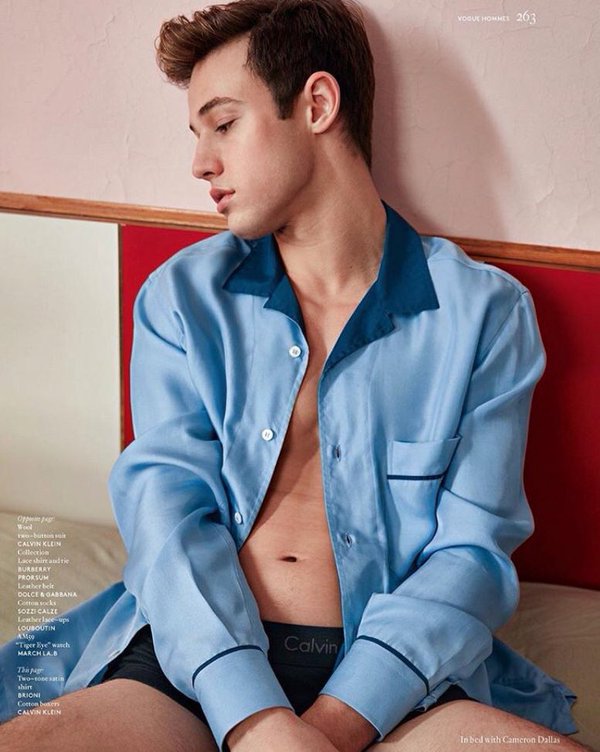 Cameron Dallas for Vogue Hommes Paris 2016 VT Mag (2)