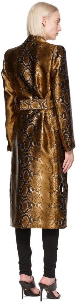 Like a Million Dollars: Versace Gold Python Cut-Out Coat Like a Million Dollars: Versace Gold Python Cut-Out Coat Vanity Teen 虚荣青年