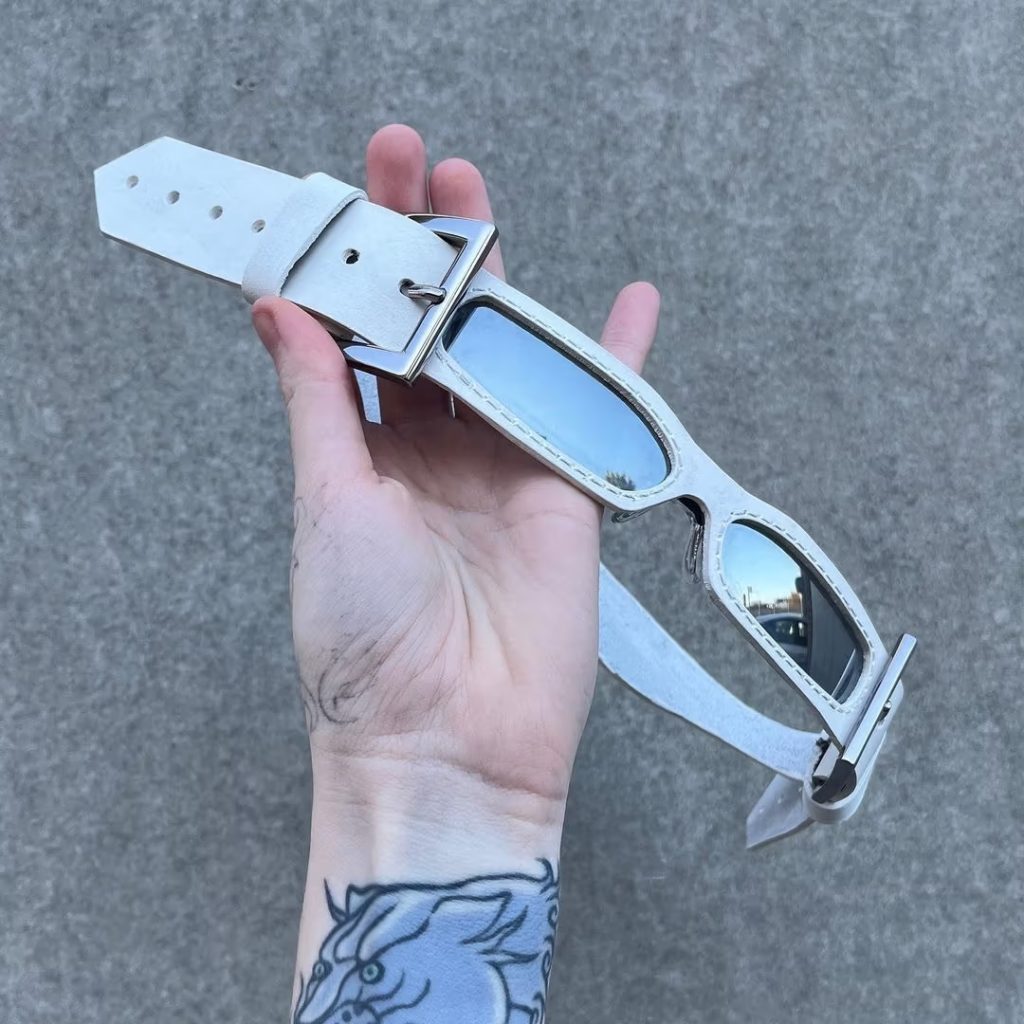 Hellcat Eyewear Designs Custom "Belt" Sunglasses for Travis Scott Hellcat Eyewear Designs Custom "Belt" Sunglasses for Travis Scott Vanity Teen 虚荣青年 Lifestyle & new faces magazine