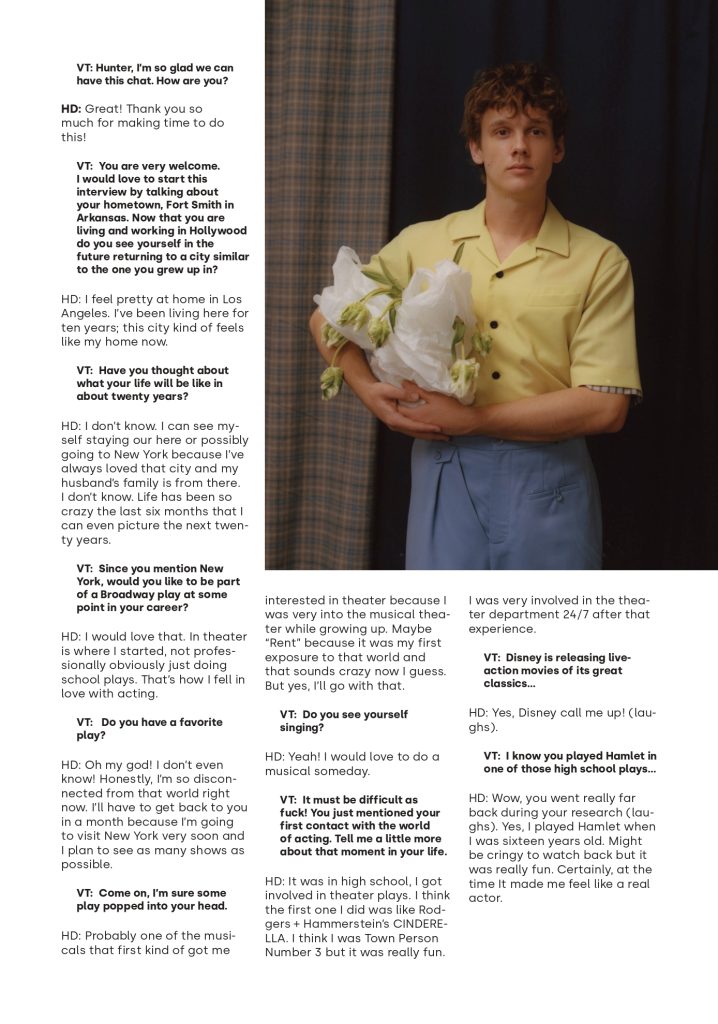 Hunter Doohan - Heaven Creatures VT 18 cover Hunter Doohan - Heaven Creatures VT 18 cover Vanity Teen 虚荣青年 Lifestyle & new faces magazine