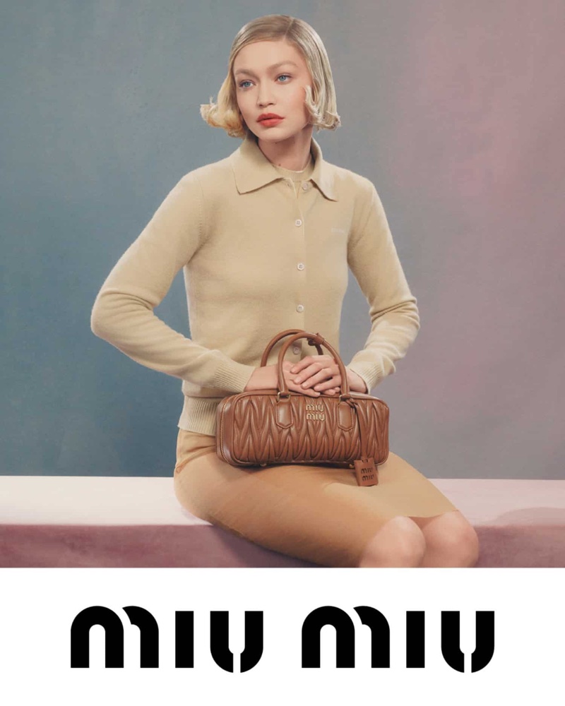 Gigi Hadid Brings Timeless Elegance to Miu Miu's Spring 2024 Handbag Campaign Gigi Hadid Brings Timeless Elegance to Miu Miu's Spring 2024 Handbag Campaign Vanity Teen 虚荣青年 Lifestyle & new faces magazine