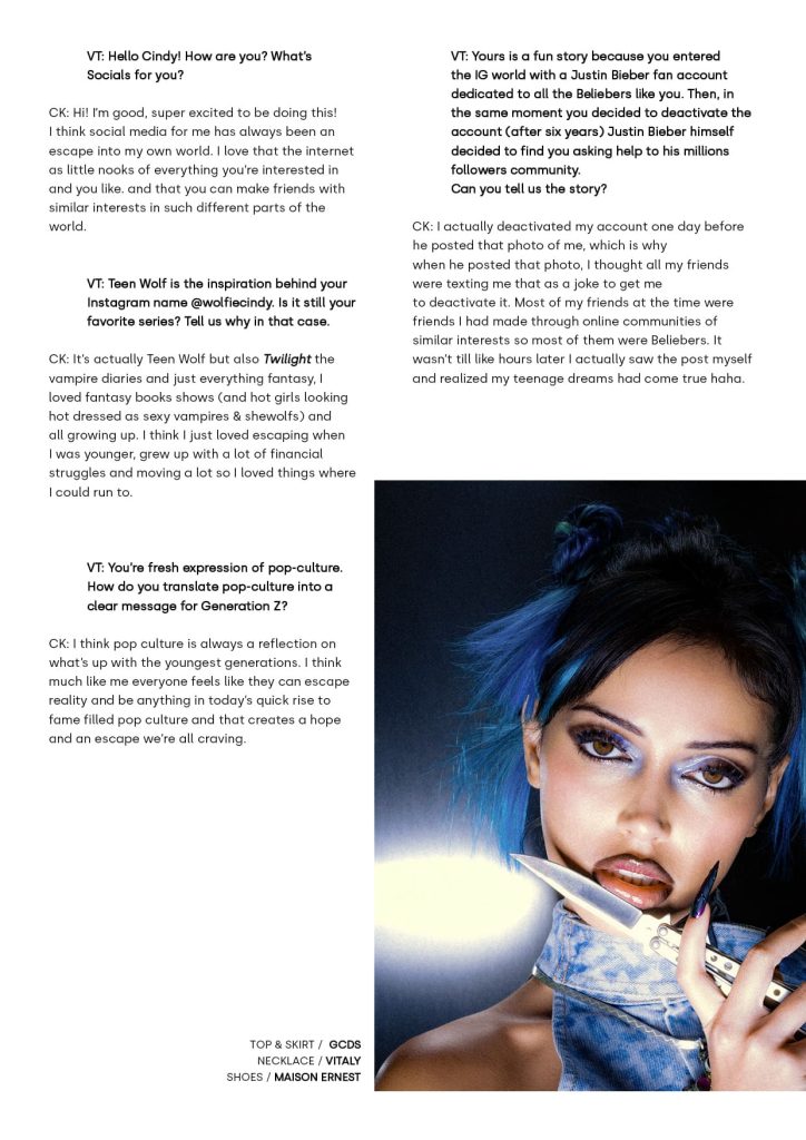 Cindy Kimberly Stuns on the Cover of Vanity Teen! Cindy Kimberly Stuns on the Cover of Vanity Teen! Vanity Teen 虚荣青年 Lifestyle & new faces magazine