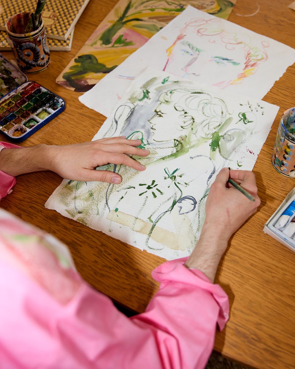 Luke Edward Hall x MSGM - The artist brings his illustrations to SS25 collection Luke Edward Hall x MSGM - The artist brings his illustrations to SS25 collection Vanity Teen 虚荣青年 Lifestyle & new faces magazine