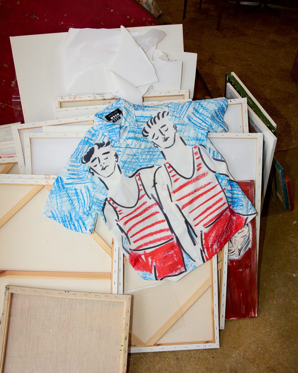 Luke Edward Hall x MSGM - The artist brings his illustrations to SS25 collection Luke Edward Hall x MSGM - The artist brings his illustrations to SS25 collection Vanity Teen 虚荣青年 Lifestyle & new faces magazine