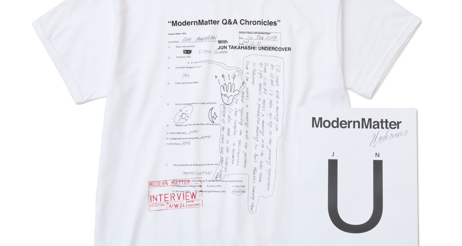 UNDERCOVER : collaboration between Jun Takahashi and Modern Matter founder Olu Odukoya UNDERCOVER : collaboration between Jun Takahashi and Modern Matter founder Olu Odukoya Vanity Teen 虚荣青年 Lifestyle & new faces magazine