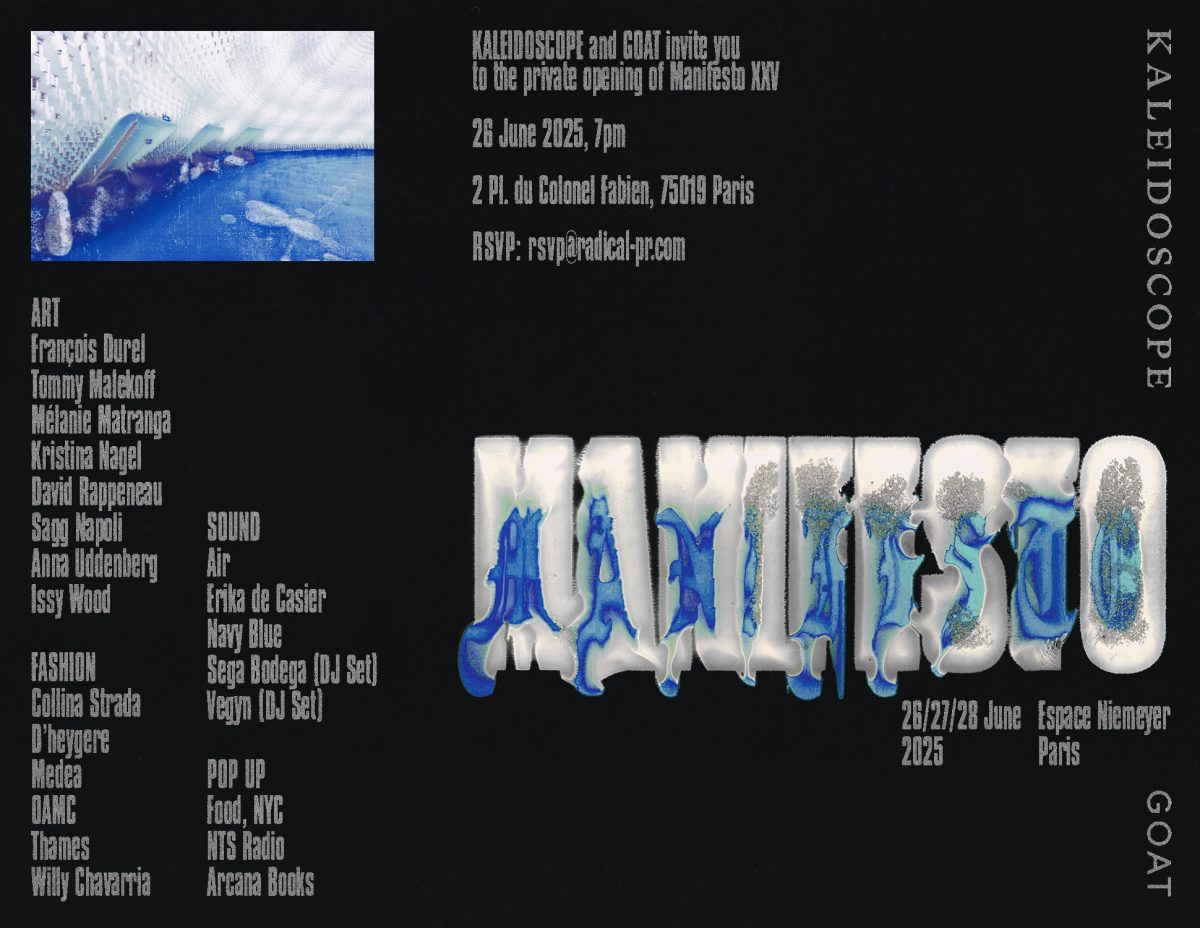 Manifesto 2025 - KALEIDOSCOPE and GOAT announce the return of the annual arts and culture festival Manifesto 2025 - KALEIDOSCOPE and GOAT announce the return of the annual arts and culture festival Vanity Teen 虚荣青年 Lifestyle & new faces magazine