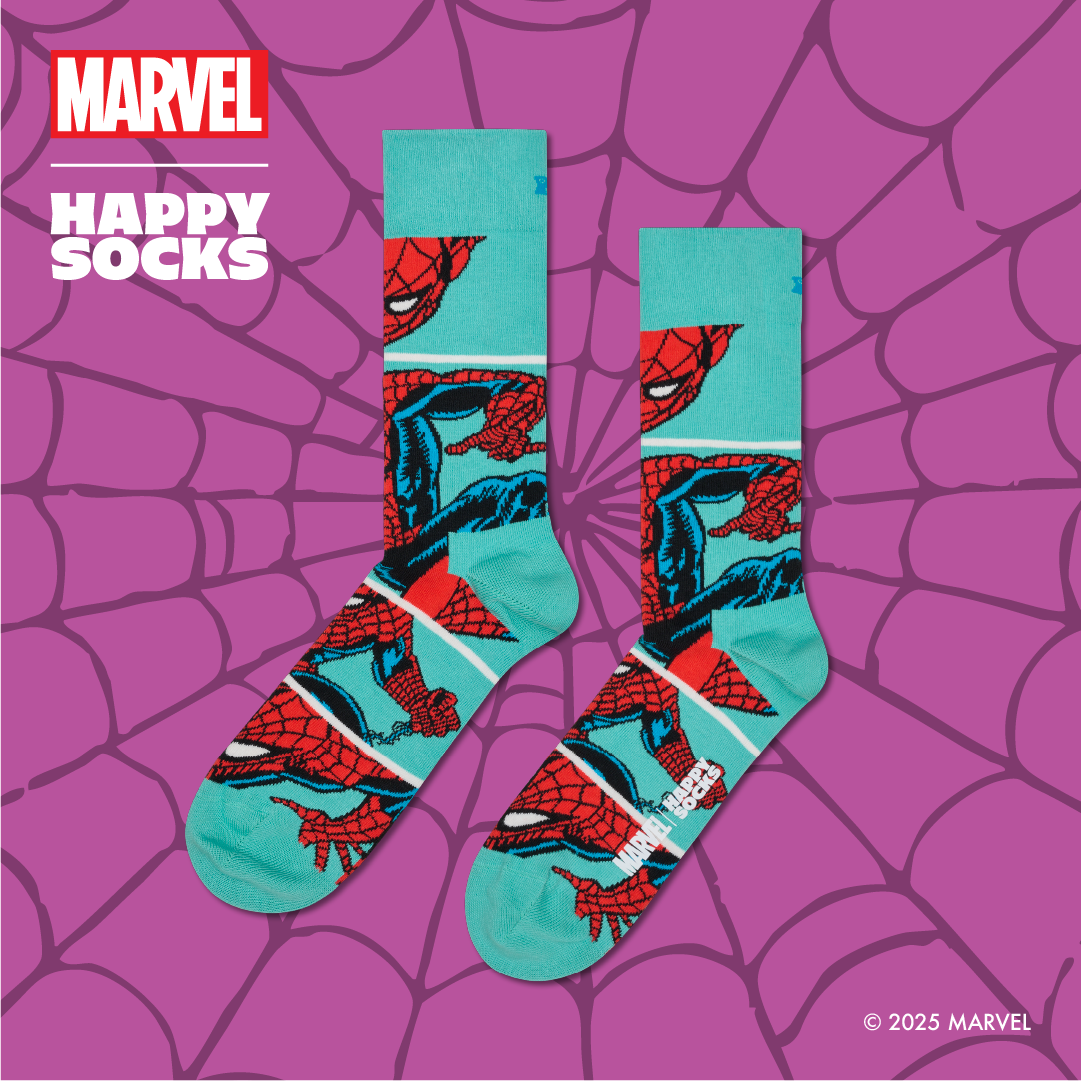 HAPPY SOCKS X MARVEL SPIDERMAN Vanity Teen 虚荣青年 Lifestyle & new faces magazine HAPPY SOCKS X MARVEL SPIDERMAN HAPPY SOCKS X MARVEL SPIDERMAN Vanity Teen 虚荣青年 Lifestyle & new faces magazine