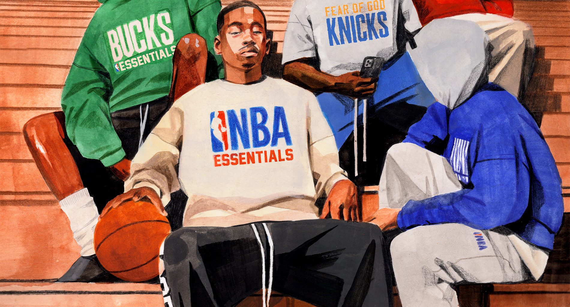 Fear of God presents Jacob Rochester artworks to introduce Fall 25 NBA Essentials Collection Fear of God presents Jacob Rochester artworks to introduce Fall 25 NBA Essentials Collection Vanity Teen 虚荣青年 Lifestyle & new faces magazine
