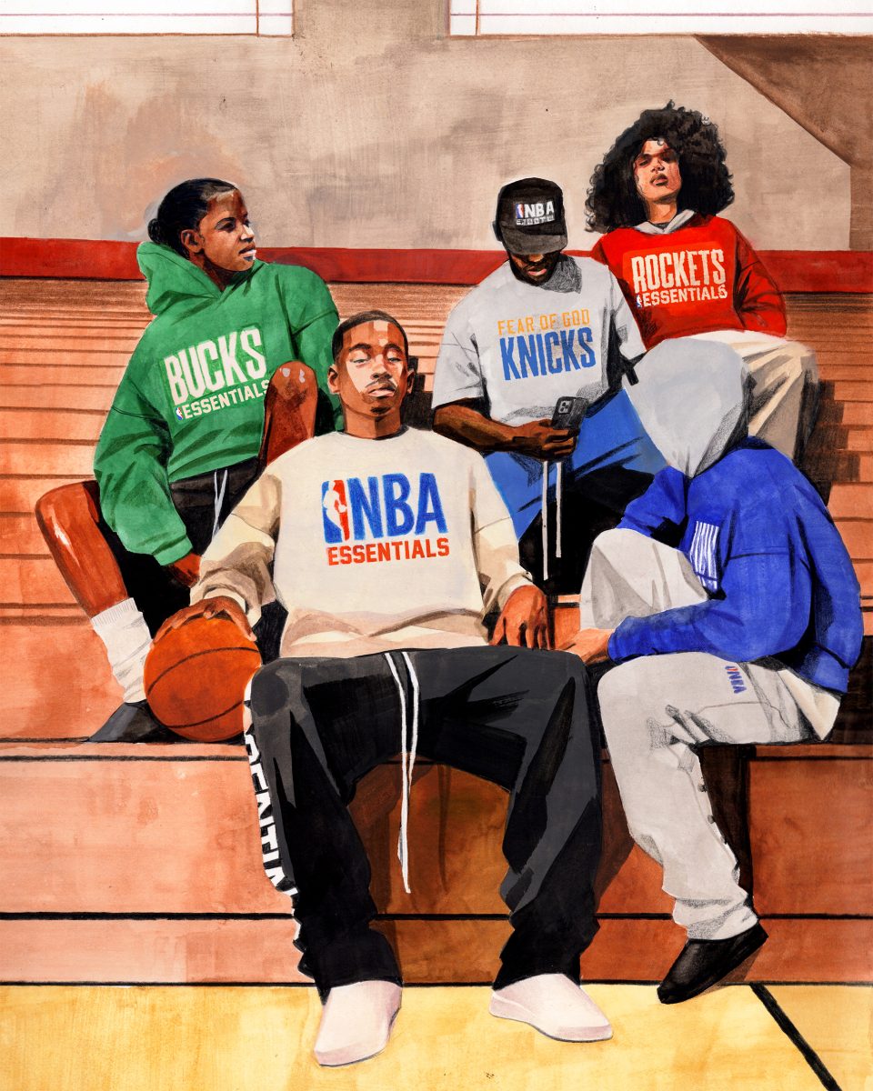 Fear of God presents Jacob Rochester artworks to introduce Fall 25 NBA Essentials Collection Fear of God presents Jacob Rochester artworks to introduce Fall 25 NBA Essentials Collection Vanity Teen 虚荣青年 Lifestyle & new faces magazine