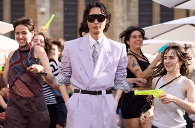 EGONLAB Spring/Summer 2027 finale with water guns during Paris Men’s Fashion Week