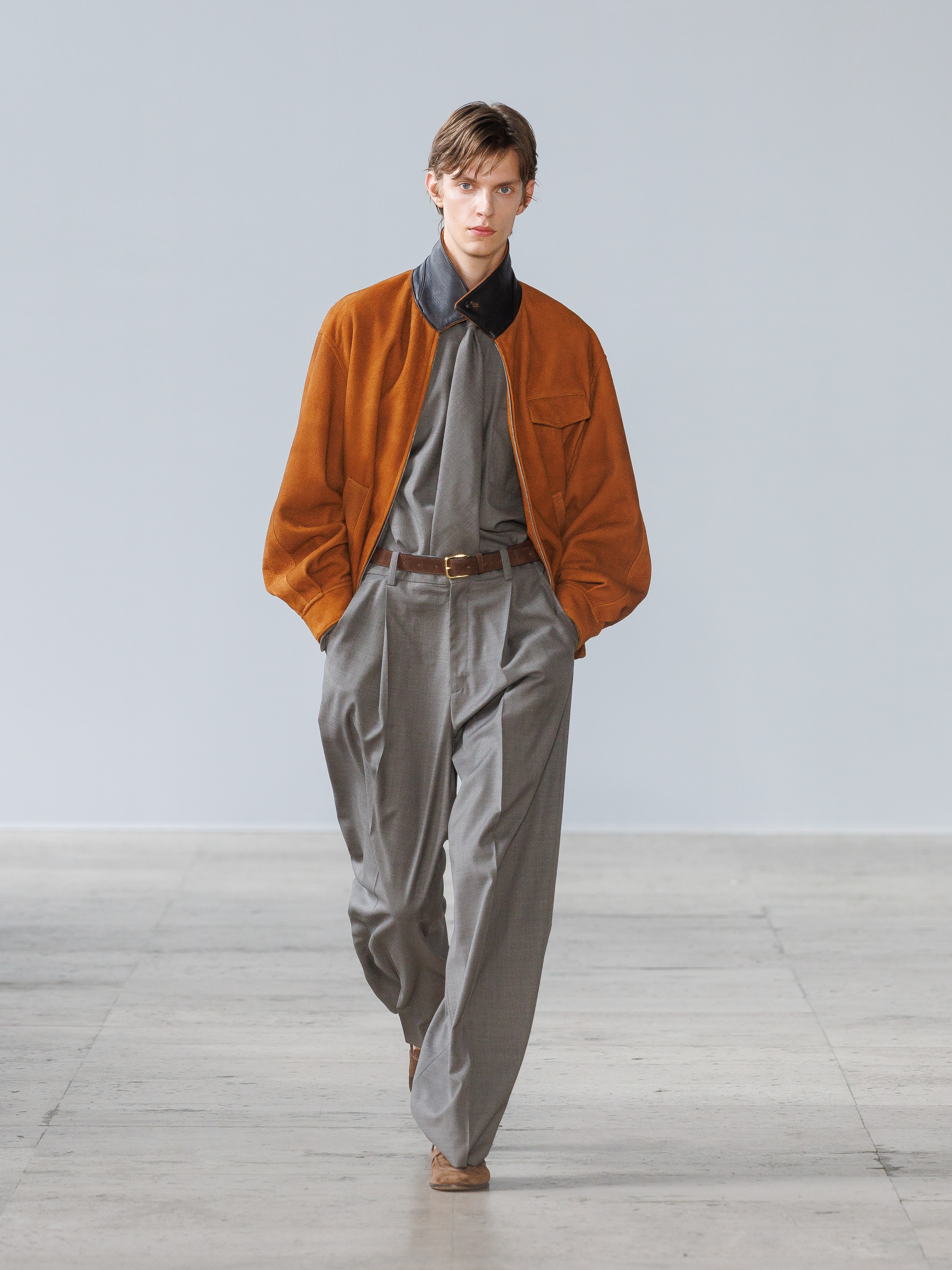ssstein Spring Summer 2027 orange jacket at Paris Men’s Fashion Week