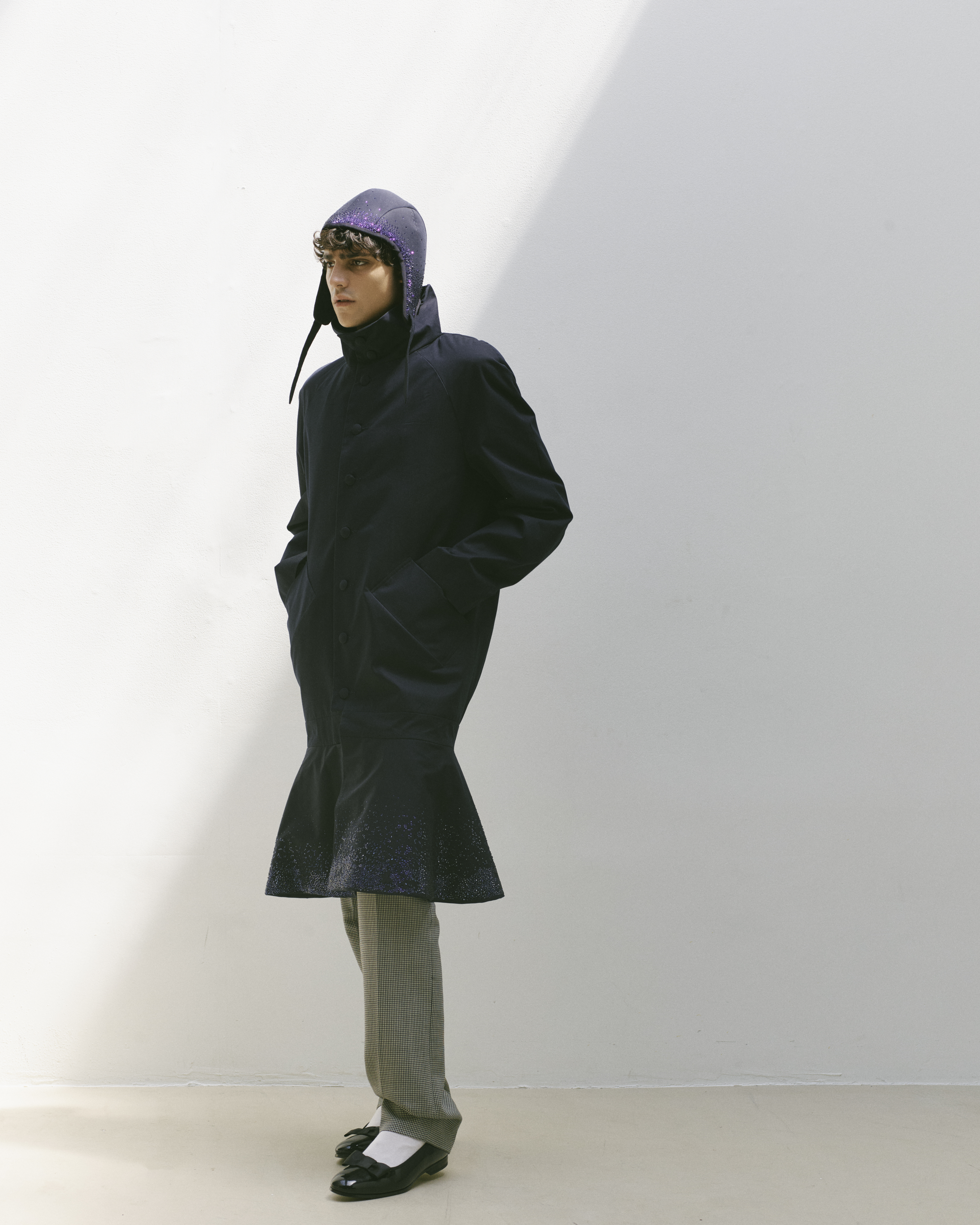 Steven Passaro A Glimpse SS27 sculpted hood at Paris Men’s Fashion Week