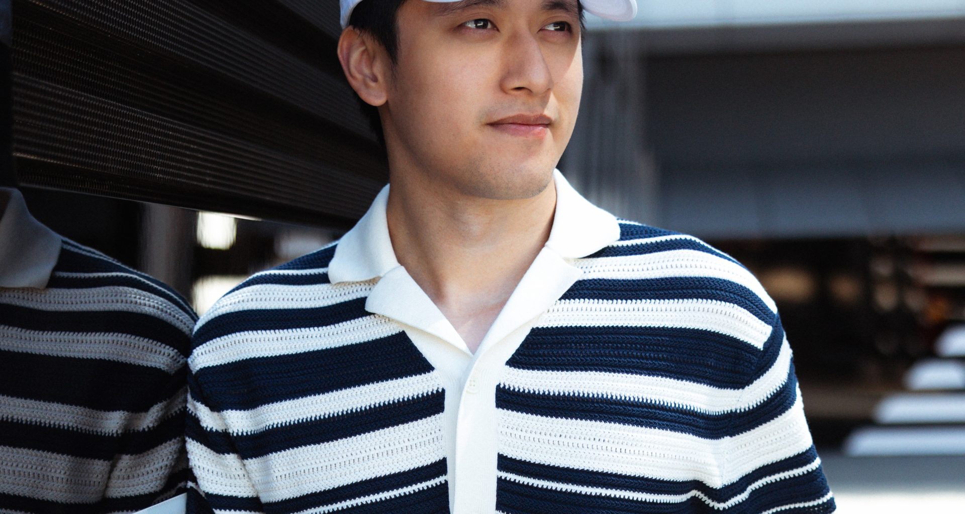Zhou Guanyu wearing Tommy Hilfiger as the brand's new Global Brand Ambassador.