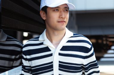Zhou Guanyu wearing Tommy Hilfiger as the brand's new Global Brand Ambassador.