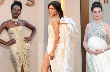 Lupita Nyong'o, Zendaya, and Anne Hathaway at the New York City premiere of Christopher Nolan's The Odyssey