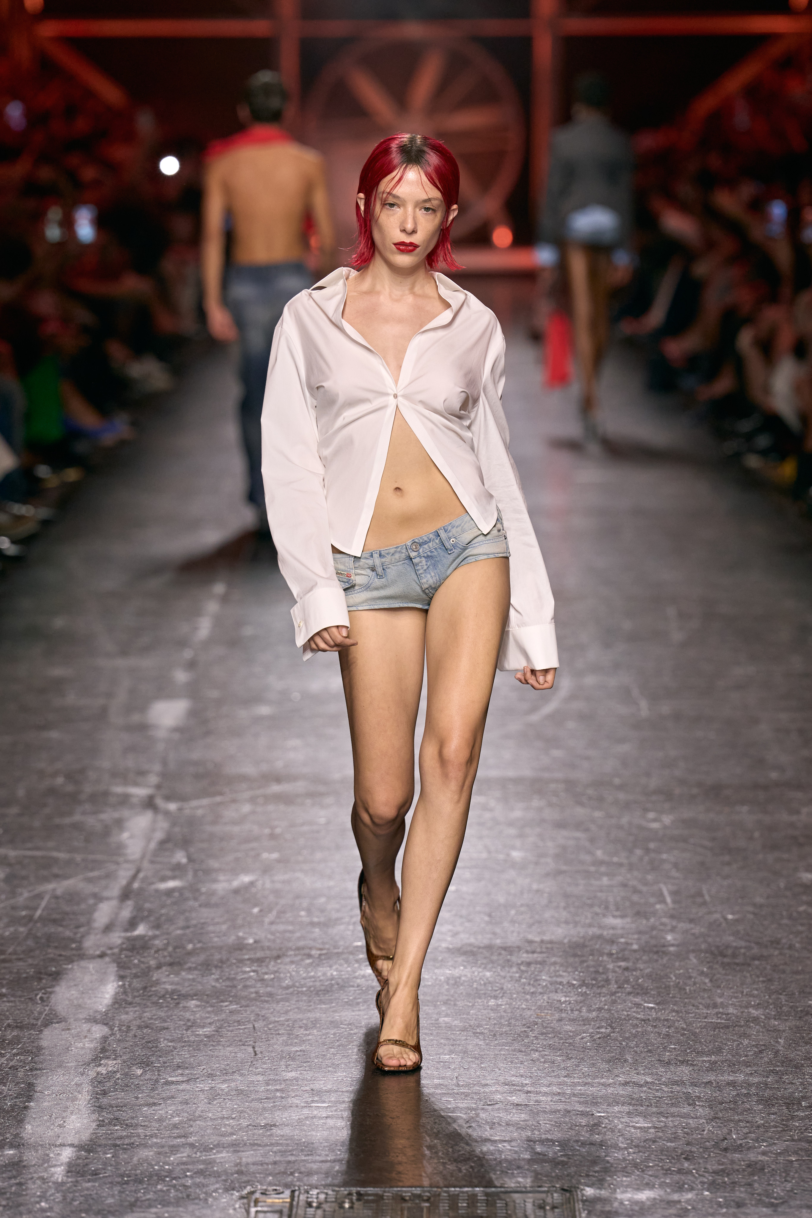DIESEL SS27 — Glenn Martens Gets One Last Chance to Disrupt Diesel Vanity Teen DIESEL SS27 LOOK47 - ELLA SNYDER