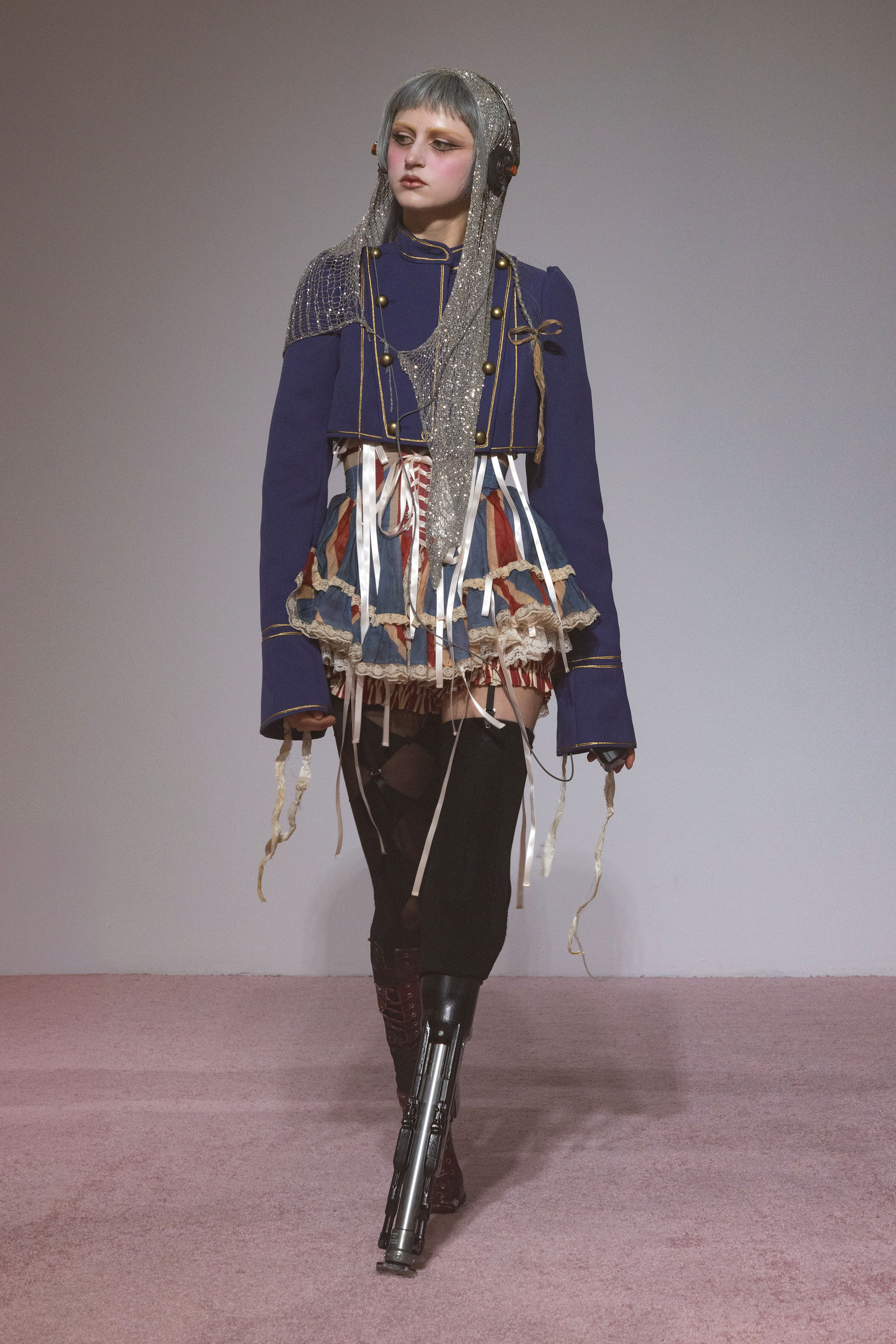 Selkie FW26: The Ghost Ship's Apocalyptic Vision at NYFW Vanity Teen 虚荣青年 Selkie Fall/Winter 2026 Runway. Photo courtesy of Selkie.
