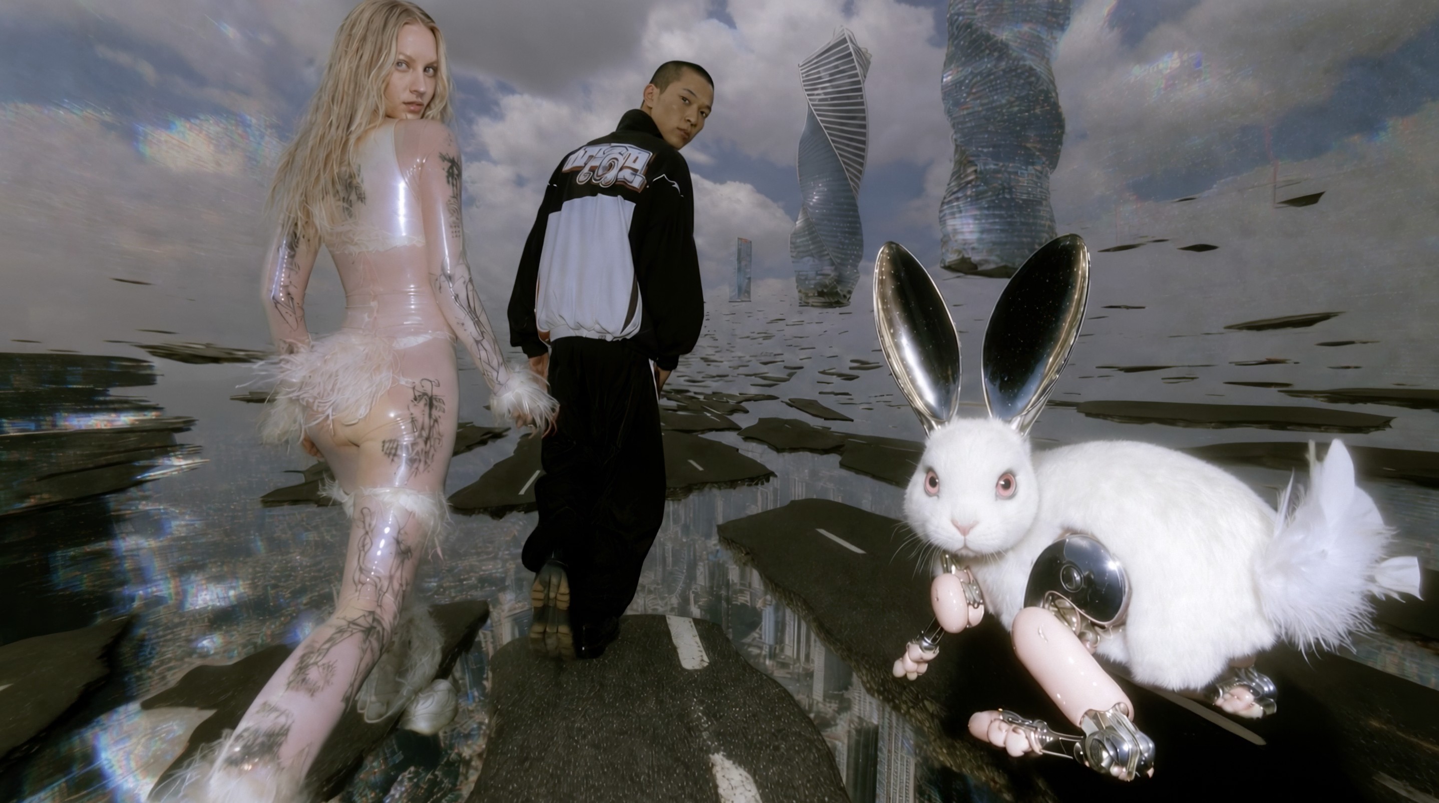 TTSWTRS SS27 Wonderland: A Surrealistic Journey Between Fashion AI and Sustainability at NYFW Vanity Teen 虚荣青年 Katsukokoiso.ai. stills.