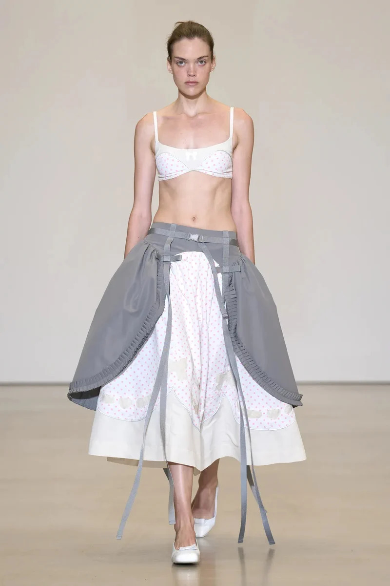 Sandy Liang SS27: Fairytale Sportswear, Ruffled Tracks and Gorp Fantasy Vanity Teen 虚荣青年 Sandy Liang, Spring/Summer 2027.