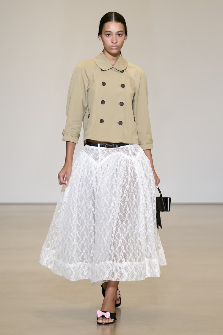 Sandy Liang SS27: Fairytale Sportswear, Ruffled Tracks and Gorp Fantasy Vanity Teen 虚荣青年 Sandy Liang, Spring/Summer 2027.