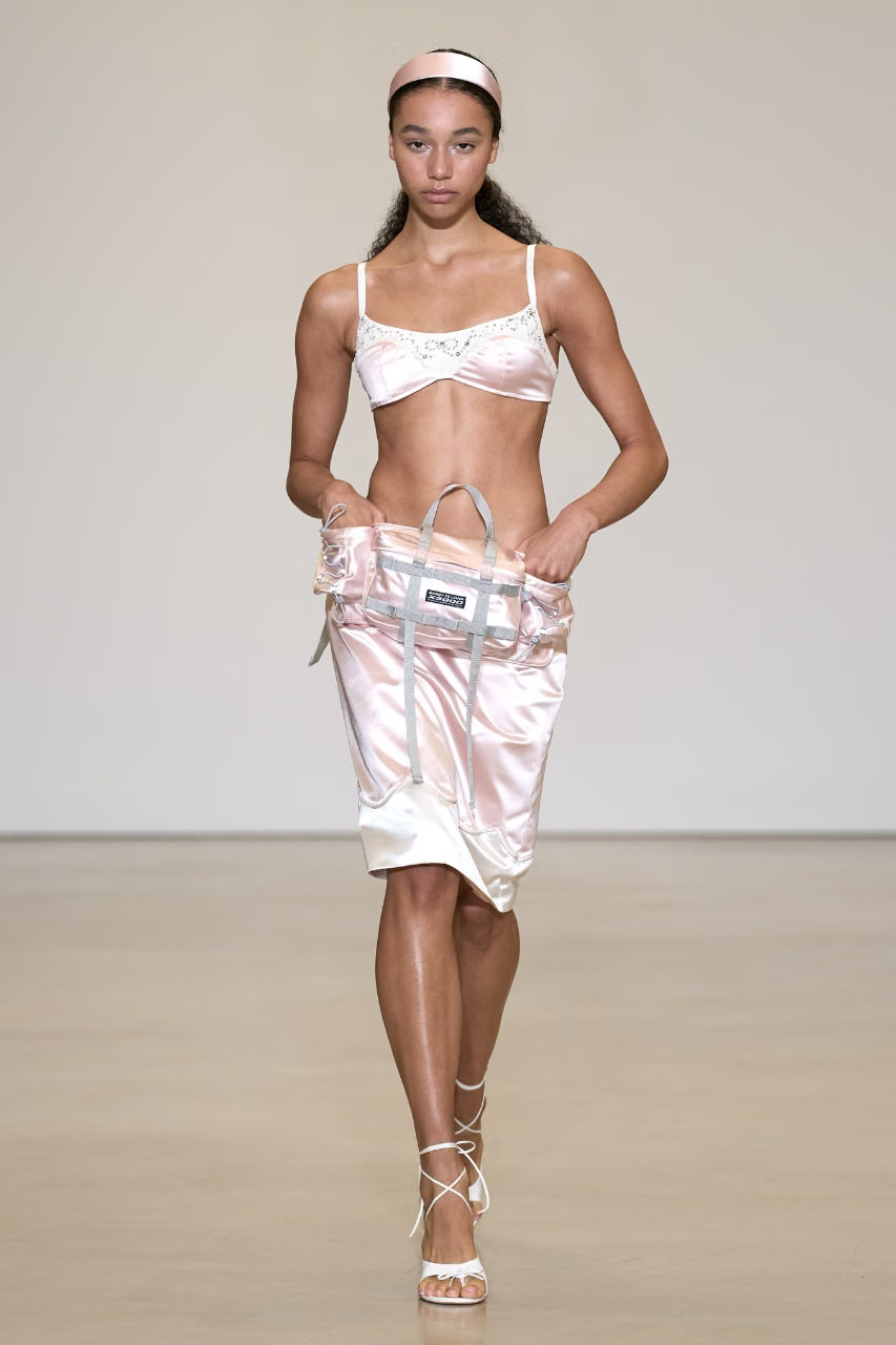 Sandy Liang SS27: Fairytale Sportswear, Ruffled Tracks and Gorp Fantasy Vanity Teen 虚荣青年 Sandy Liang, Spring/Summer 2027.