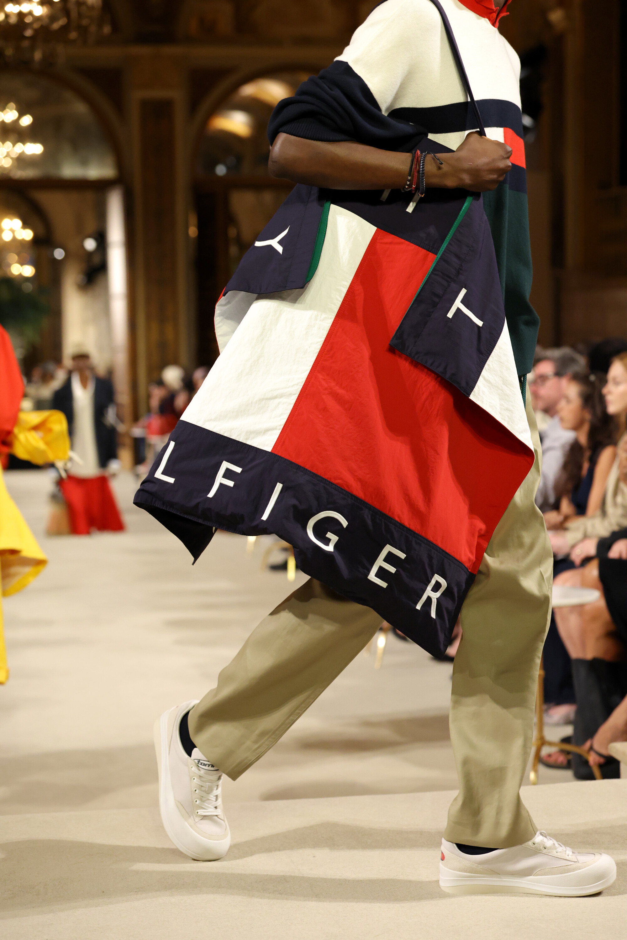 Faded Tommy Hilfiger flag tote from the Spring 2027 collection