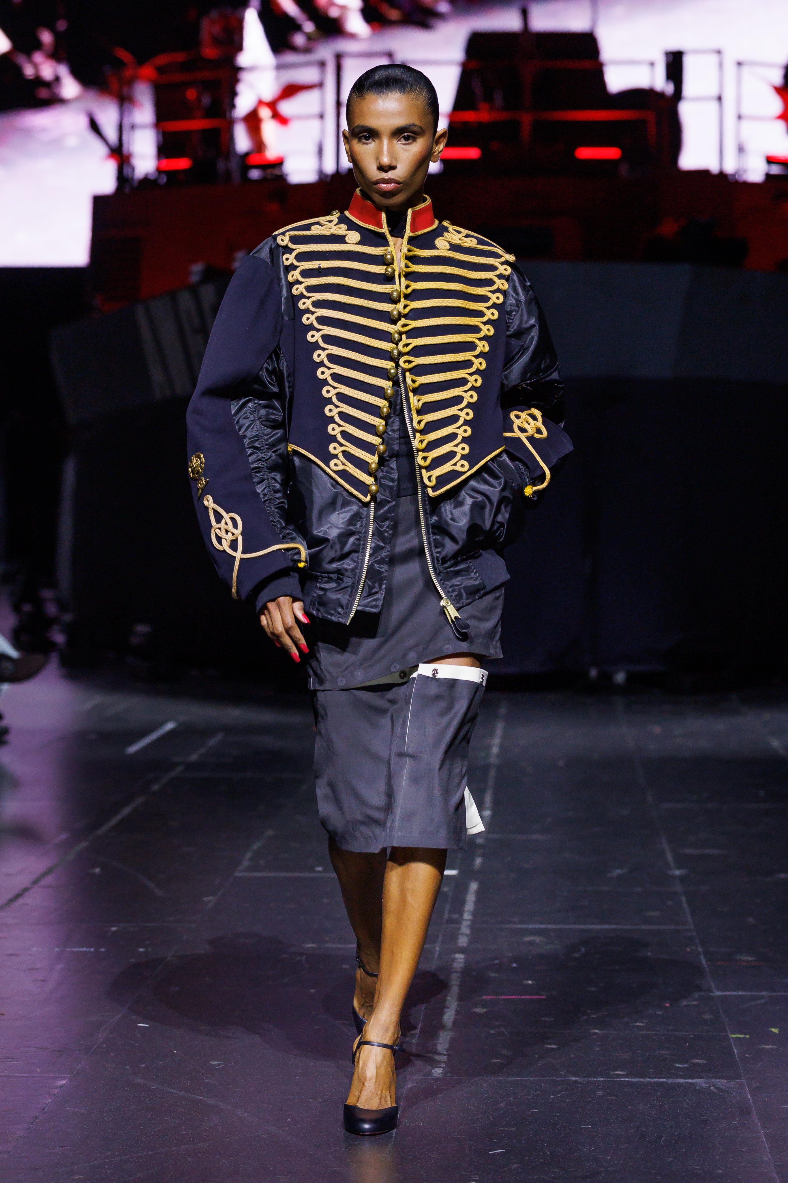 AWGE Turns the Warship Into a Daring Runway for Spring Summer 2027 Vanity Teen A$AP Rocky's AWGE / Anti-War Global Economics brings military codes, concert dressing, luxury and streetwear together for a collection that stays deliberately caught between seriousness and spectacle.