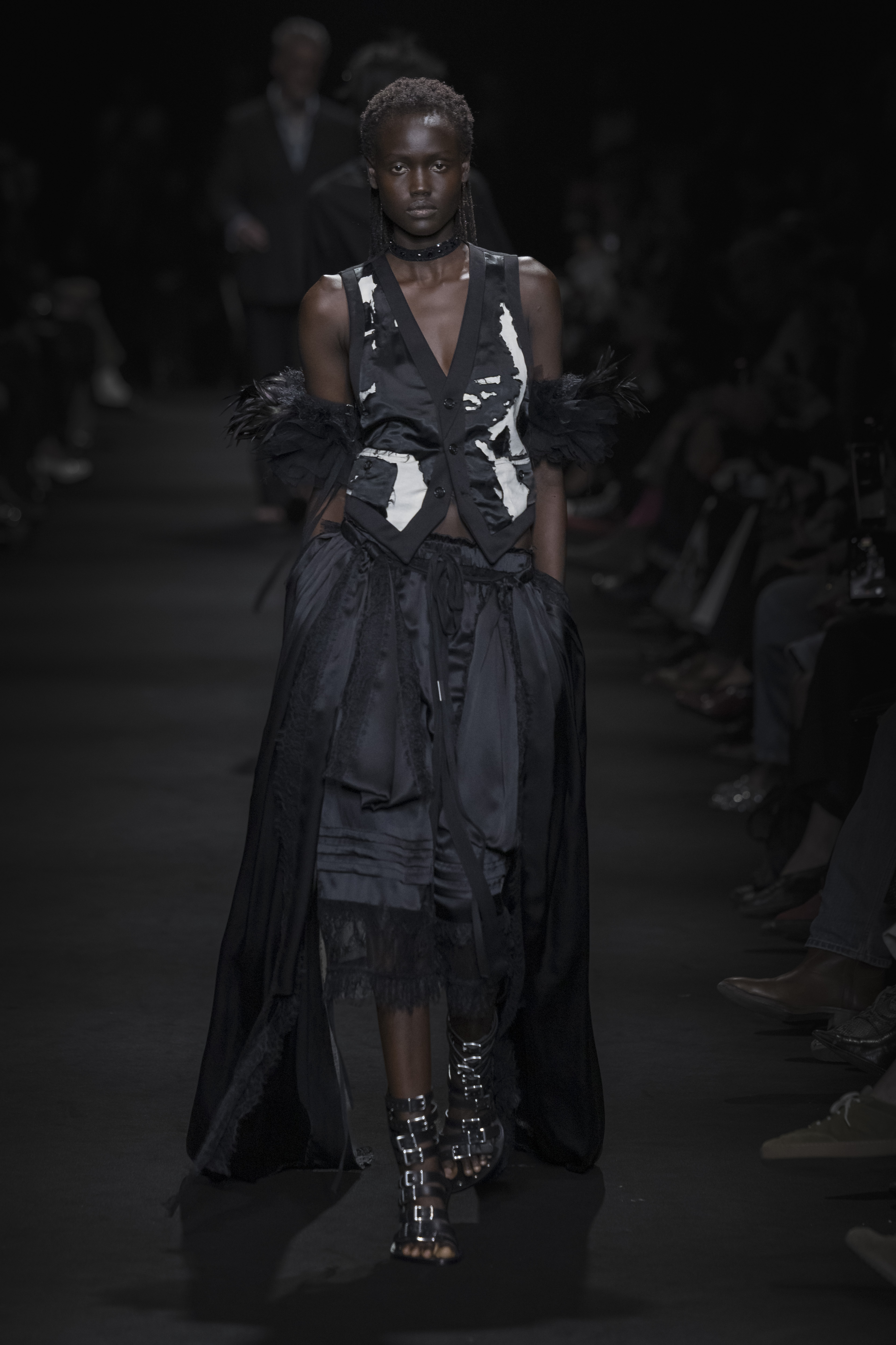 Ann Demeulemeester SS27 Was Born from the Dust of the Desert Vanity Teen Model on the runway at the Ann Demeulemeester fashion show in Paris, Spring Summer 2027 Ready To Wear Fashion Week
