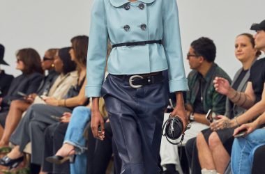 Look 12 of Drew Henry's first RTW collection for Courrèges
